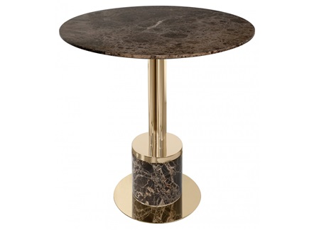 輕奢洽談現代簡約大理石餐桌_圓形咖啡桌椅